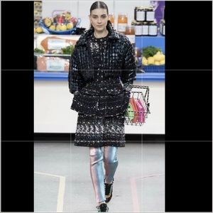 CHANEL FALL 2014 SUPERMARKET FANTASY TWEED COAT